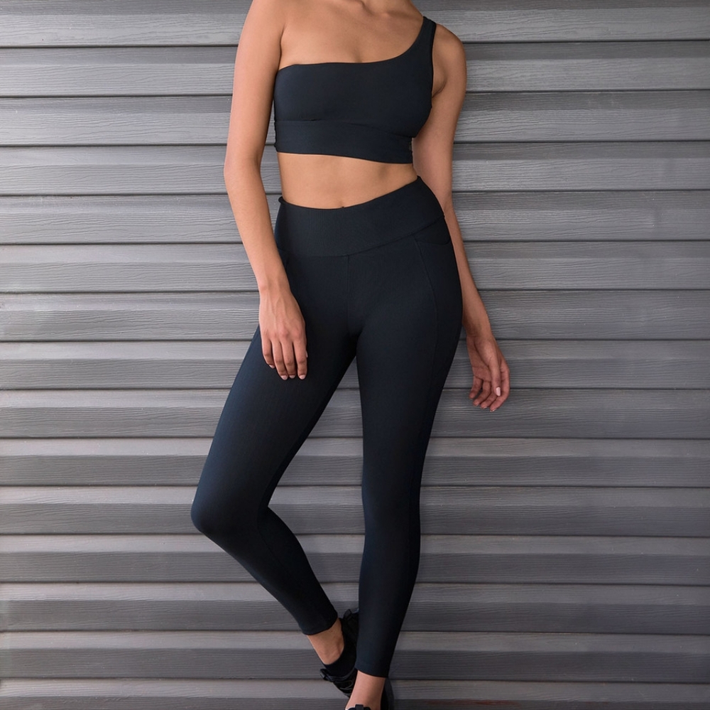 Abi And Joseph. Flex Dual Pocket Ankle Biter Tights. Size XS